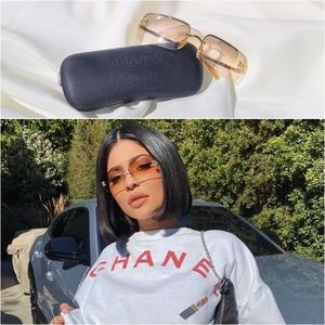 SOLD🔥CHANEL CRYSTAL CC RIMLESS SUNGLASSES 4104B🔥